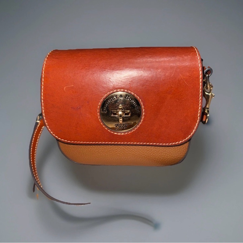 Dooney & Bourke Tan and Brown Crossbody Bag